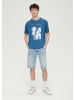 s.Oliver T-Shirt kurzarm in Blau