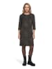 Betty Barclay Jerseykleid knielang in Schwarz/Beige