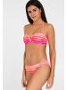 Venice Beach Bandeau-Bikini in pink-gestreift