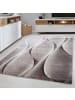 KADIMA DESIGN Teppich Kurzflor Ombre Polypropylen Wohnzimmer in Braun