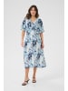Kaffe Kleid KAjasmin Regular fit in Blue Organic Print