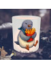 Mr. & Mrs. Panda Kerzenhalter Glas Taube Winter Pommes ohne Spruch in Transparent