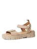 Tamaris Plateau Sandaletten in Beige