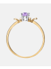 Diamant L'éternel Ring aus 375 Gelbgold mit Diamant mit Amethyst