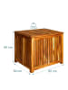 relaxdays Gartenbox in Natur - (B)60 x (H)60 x (T)50 cm