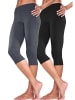 Vivance Active Caprileggings in 1x anthrazit-meliert, 1x schwarz