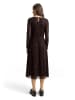 Tom Tailor Kleid in brown black big leo print