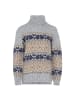 Jalene Damen Sweater in HELLBLAU MEHRFARBIG