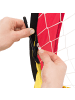 relaxdays 2er Set Fußballtor in Schwarz/Rot/Gold- (B)119 x (H)80 x (T)83 cm