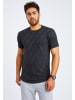 Leif Nelson Herren T-Shirt Rundhals Herren T-Shirt Rundhals LN-55655 in anthrazit