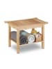 relaxdays Badezimmerbank in Natur - (B)66 x (H)45 x (T)40 cm