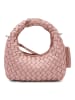 Les Visionnaires Greta Micro weave Handtasche Leder 20 cm in rose quartz