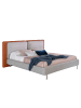 Angel Cerdá Bett 7123 in Braun / Grau / Stahl – (B)228 x (H)221 x (T)103 cm