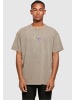 Merchcode Merchcode Herren Hope Rainbow Acid Washed Heavy Oversized Tee in darkkhaki