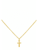 Gemshine Halskette mit Anhänger KREUZ in gold coloured