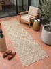 KADIMA DESIGN Outdoor-Teppich VIGOLENO Rauten Flachgewebe gekettelt in Beige-Braun