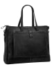 Sansibar Shopper echt Leder in schwarz