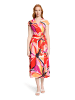Betty Barclay Jerseykleid mit Blumenprint in Red/Pink