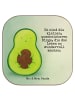 Mr. & Mrs. Panda Coaster Avocado Kern Design mit Spruch in Weiß