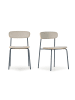 CALICOSY 2er-Set Stoelen AYA  in Beige  - (W) 52  x (H) 78  x (L) 45,5  cm