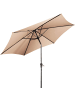 COSTWAY Sonnenschirm 270 cm in Beige