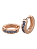 schmuck23 Creolen 925 Silber Zirkonia 0,3 cm x 1,2 cm