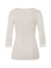 Hanro Longsleeve Woolen Lace in misty white