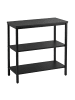 relaxdays Nachttisch in Schwarz - (B)60 x (H)61 x (T)30 cm
