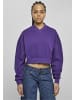 Urban Classics Urban Classics Damen Ladies Cropped V-Neck in realviolet
