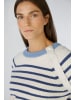 Oui Pullover Viskosemischung in offwhite blue