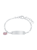 Prinzessin Lillifee Identarmband Silber 925, rhodiniert in Rosa