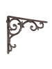 relaxdays 6 x Regalwinkel "Barocke Ornamente" in Braun