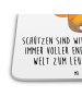 Mr. & Mrs. Panda Gläseruntersetzer Schütze Astrologie mit Spruch in Weiß