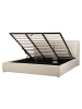 Beliani Doppelbett BAJONNA in Beige - (W) 204 x (H) 102 x (L) 235 cm