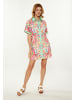 Usha Women Dress in green multicolor