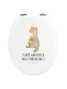 Mr. & Mrs. Panda Toilettendeckel Otter Bauch mit Spruch in Weiß