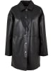 Urban Classics Urban Classics Damen Ladies Faux Leather Coat in black