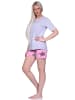NORMANN Shorty Pyjama kurzen Shorts Sterne  - 74371 in grau