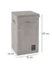 Wenko Wäschesammler CORA, 63 L in Grau, (B) 33 x (H) 58 x (L) 33 cm