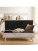 relaxdays Sitzbank in Creme - (B)110 x (H)40 x (T)40 cm