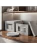 relaxdays 2 x Teller Aufbewahrung in Grau - (B)30,5 x (H)20,5 x (T)30,5 cm