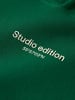 name it Hoodie NKMBRODY LS NREG SWEAT WH BRU in verdant green
