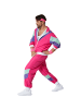tectake Herrenkostüm  Retro 80er 90er Jahre Jogginganzug  Bunter Retro-Style: Jacke und