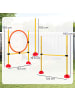 Pawhut Hunde Agility Set Gelb Kunststoff