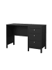 ebuy24 Schreibtisch Madrid Schwarz 121 x 48 cm