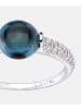 Diamant L'éternel Verlobungsring aus 375 Weißgold mit Diamant mit Topas