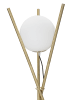 Mauro Ferretti Goldene Stehlampe aus Metall mit weißer Glaskugel Ø 55x155 cm