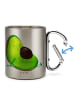 Mr. & Mrs. Panda Kaffeebecher Avocado Schwangerschaft ohne Spruch in Silber