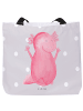Mr. & Mrs. Panda Tote Bag Axolotl Hurra ohne Spruch in Grau Pastell