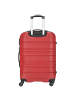 Paradise by CHECK.IN Santiago - 4-Rollen-Trolley 66 cm (silber) in rot